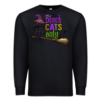 Black black cats only Premium Sweatshirt - CowGirlArtShop