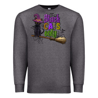 Charcoal Heather black cats only Premium Sweatshirt - CowGirlArtShop