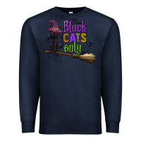 Navy black cats only Premium Sweatshirt - CowGirlArtShop