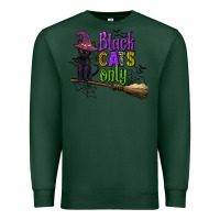 Sports Green black cats only Premium Sweatshirt - CowGirlArtShop