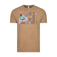 Vintage Coffee death by book hangover Vintage Tee - MaliasSmallBusiness