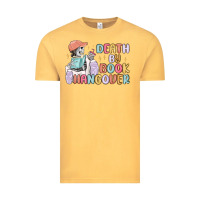 Vintage Mustard death by book hangover Vintage Tee - MaliasSmallBusiness
