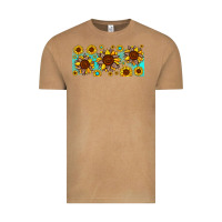 Vintage Camel leopard sunflower gemstone Vintage Tee - JahusDesignShop