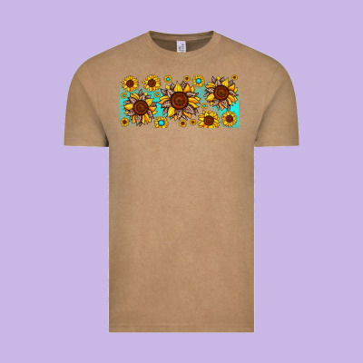 Leopard Sunflower Gemstone Vintage Tee Designed By Jahusdesignshop