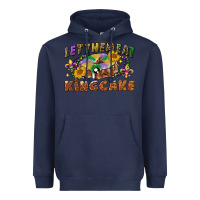Navy let them eat king cake Heavyweight Hoodie - CowGirlArtShop