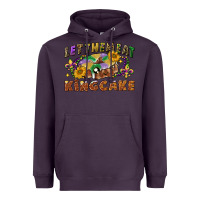 Plum let them eat king cake Heavyweight Hoodie - CowGirlArtShop