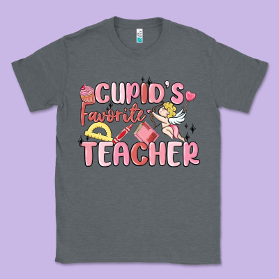 Cupid's Favorite Teacher Classic Tee Designed By Maliassmallbusiness