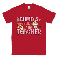 Red cupid's favorite teacher Classic Tee - MaliasSmallBusiness