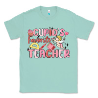 Seafoam cupid's favorite teacher Classic Tee - MaliasSmallBusiness
