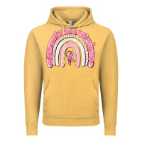 Vintage Mustard breast cancer  rainbow Vintage Hoodie - MaliasSmallBusiness
