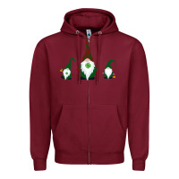 Burgundy St Patricks Day Zipper Hoodie - Bettercallsaul