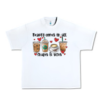 Beauty Comes In All Shapes And Sizes Coffee Urban Heavy Tee | Teevron