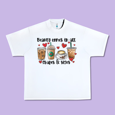 Beauty Comes In All Shapes And Sizes Coffee Urban Heavy Tee Designed By Maliassmallbusiness