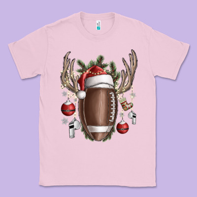 Christmas Football Classic Tee Designed By Sublimationcraftshop