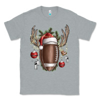 Heather Grey christmas football Classic Tee - SublimationCraftShop