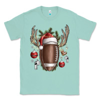 Seafoam christmas football Classic Tee - SublimationCraftShop