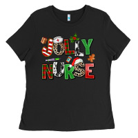 Black jolly nurse Ladies Tee - AdoDesignShop