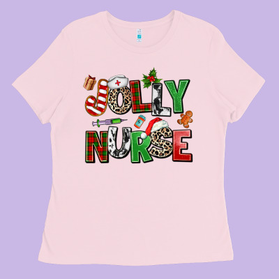 Jolly Nurse Ladies Tee Designed By Adodesignshop