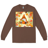 Chestnut fall gnome Long Sleeve Tee - MaliasSmallBusiness