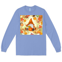 Colony Blue fall gnome Long Sleeve Tee - MaliasSmallBusiness