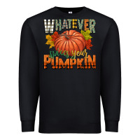 Black whatever spices your pumpkin Premium Sweatshirt - CowGirlArtShop