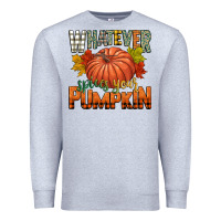 Heather Grey whatever spices your pumpkin Premium Sweatshirt - CowGirlArtShop