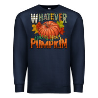 Navy whatever spices your pumpkin Premium Sweatshirt - CowGirlArtShop