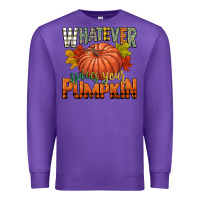 Purple whatever spices your pumpkin Premium Sweatshirt - CowGirlArtShop