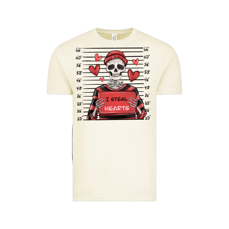 I Steal Hearts Skeleton Valentine's Day Vintage Tee by MaliasSmallBusiness | Teevron