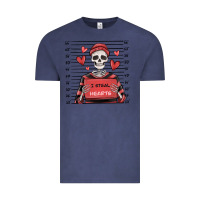 Vintage Denim i steal hearts skeleton valentine's day Vintage Tee - MaliasSmallBusiness