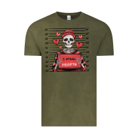 Vintage Olive i steal hearts skeleton valentine's day Vintage Tee - MaliasSmallBusiness