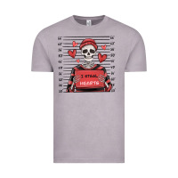 Vintage Zinc i steal hearts skeleton valentine's day Vintage Tee - MaliasSmallBusiness