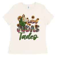 Bone san judas tadeo sunflower Ladies Tee - JahusDesignShop