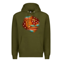 Army Green fall patch Premium Hoodie - JahusDesignShop