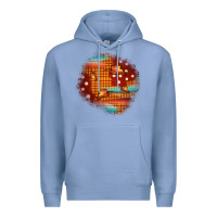 Colony Blue fall patch Premium Hoodie - JahusDesignShop