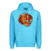 Ocean Blue fall patch Premium Hoodie - JahusDesignShop