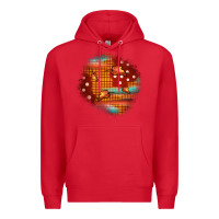 Red fall patch Premium Hoodie - JahusDesignShop