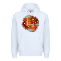 White fall patch Premium Hoodie - JahusDesignShop
