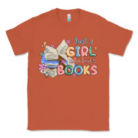 Copper just a girl who loves books Classic Tee - MaliasSmallBusiness