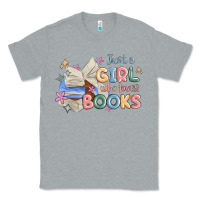 Heather Grey just a girl who loves books Classic Tee - MaliasSmallBusiness