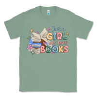 Sage just a girl who loves books Classic Tee - MaliasSmallBusiness