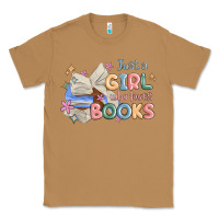 Toasted Coconut just a girl who loves books Classic Tee - MaliasSmallBusiness