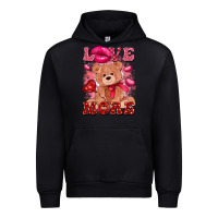 Black love more with toy bear Urban Hoodie - FaDigitalArtStudio