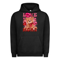 Pigment Black love more with toy bear Urban Hoodie - FaDigitalArtStudio