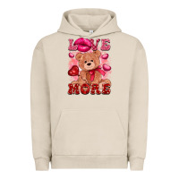 Pigment French Oak love more with toy bear Urban Hoodie - FaDigitalArtStudio