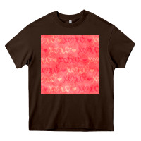 Chocolate Brown valentines day xoxo seamless pattern Heavy Core Tee - BundleAndBundleShop