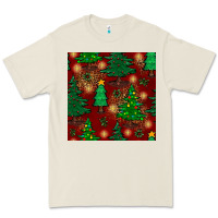 Bone christmas trees seamless pattern Premium Tee - BundleAndBundleShop