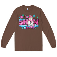 Chestnut up to snow good pink christmas winter snowman Long Sleeve Tee - MaliasSmallBusiness