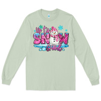 Matcha up to snow good pink christmas winter snowman Long Sleeve Tee - MaliasSmallBusiness