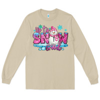 Mushroom up to snow good pink christmas winter snowman Long Sleeve Tee - MaliasSmallBusiness